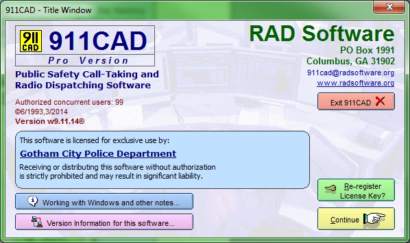 911CAD full Windows 7 screenshot Windows 7 Download